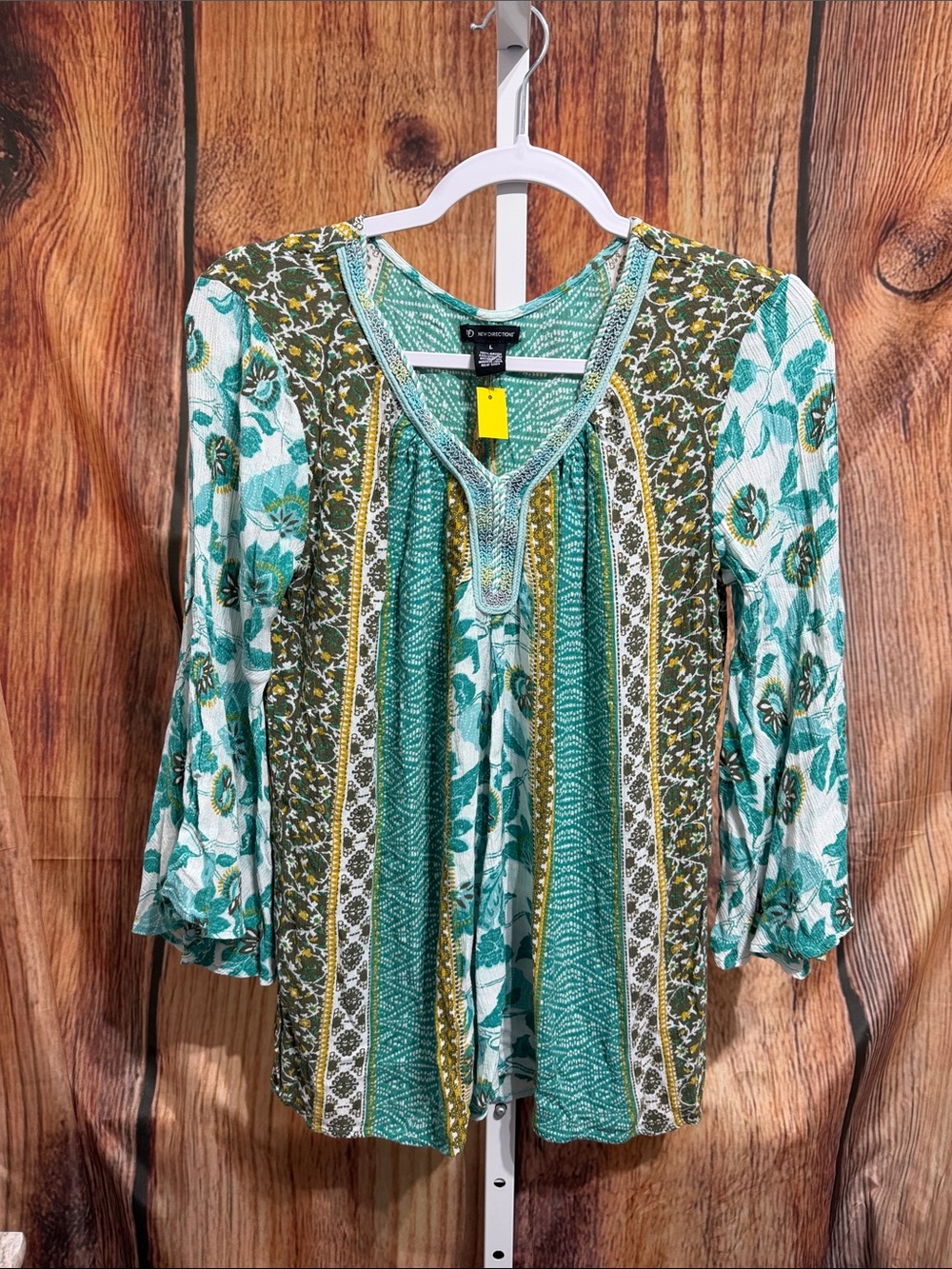 🚨(4/$10) New Directions Boho Blouse Size L
